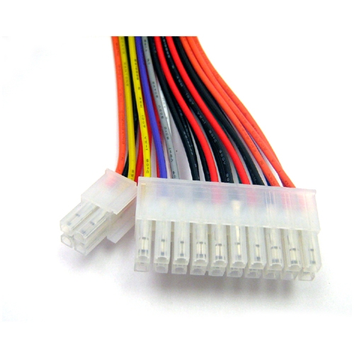 Resultado de imagen para Fuente ATX 20/24 Pines: Es el que alimenta a la placa madre, antiguamente de 20 pines, la norma actual prevÃ© 24 pines. Casi siempre estÃ¡ compuesto de un bloque de 20 pines, al que podemos agregar un bloque de 4 pines. Esto a fin de respetar la compatibilidad con las antiguas placas con conectores de 20 pines.